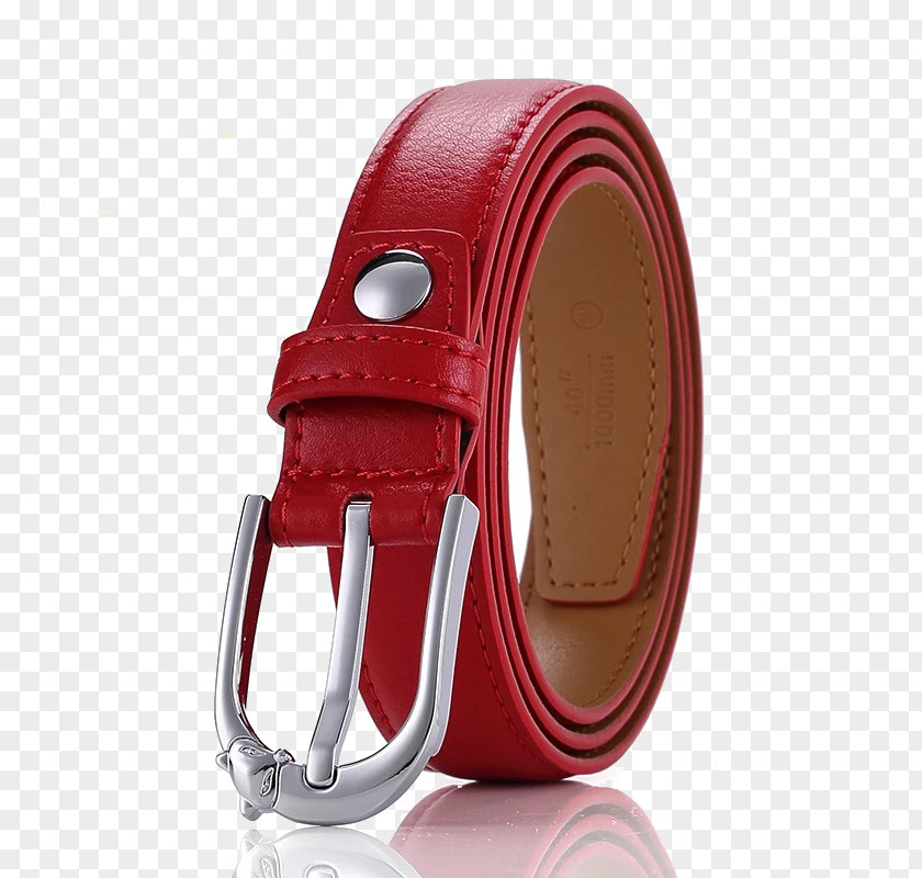 Red Leather Belt Buckle 54 Cards PNG