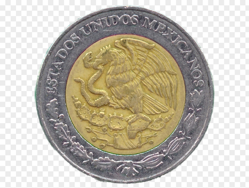 Two-inch Mexico Coin Mexican Peso Money PNG