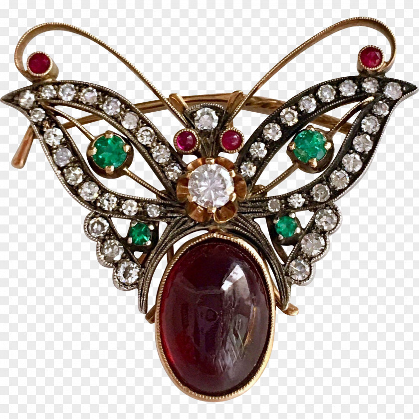 Emerald Jewellery Brooch Gemstone Garnet PNG
