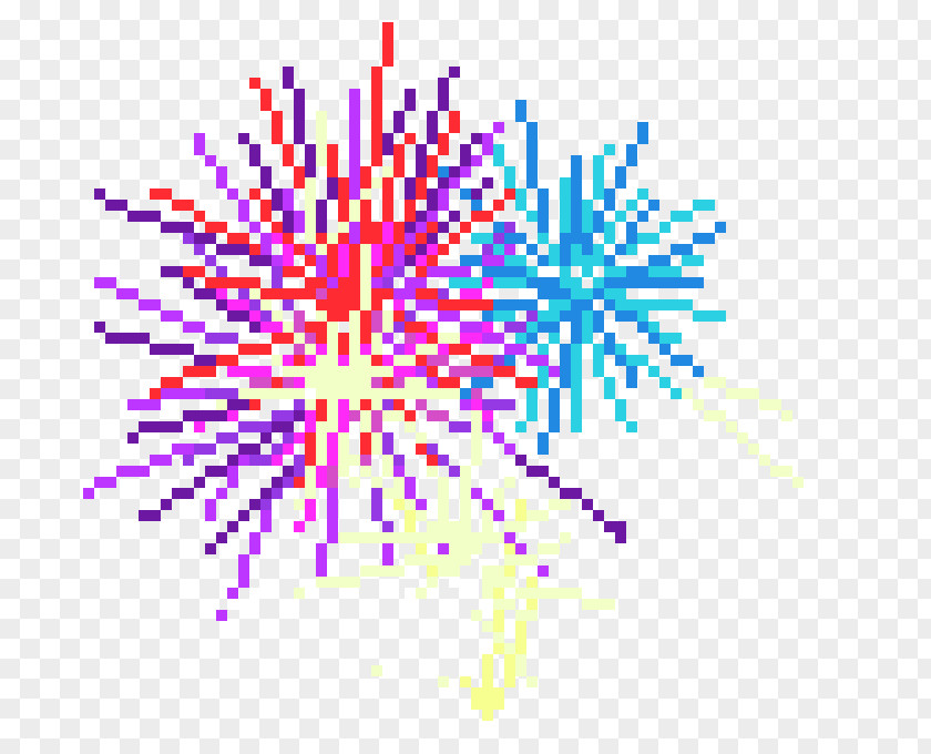 Fireworks Pixel Art PNG