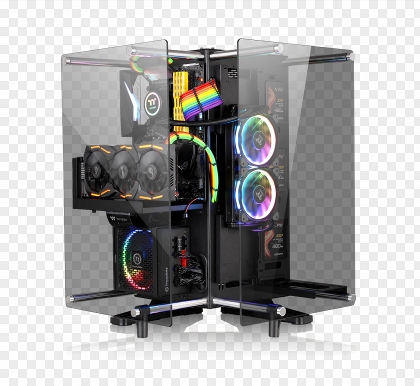 Glass Computer Cases & Housings Power Supply Unit Thermaltake Commander MS-I Graphics Cards Video Adapters PNG
