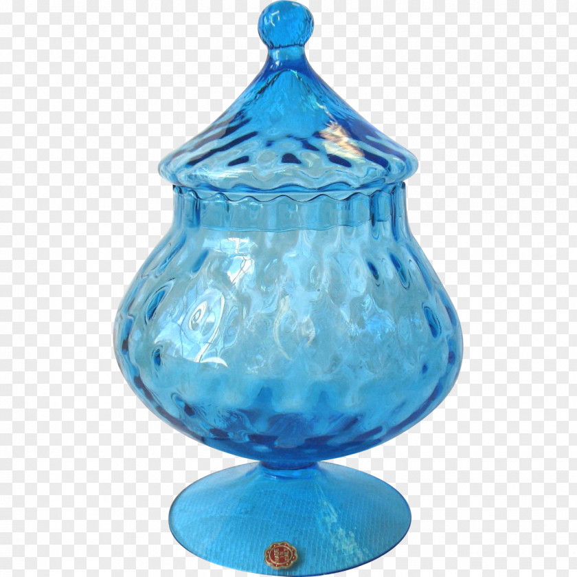 Glass Jar Turquoise Vase PNG