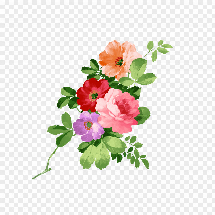 Hand-painted Flowers Flower Download PNG
