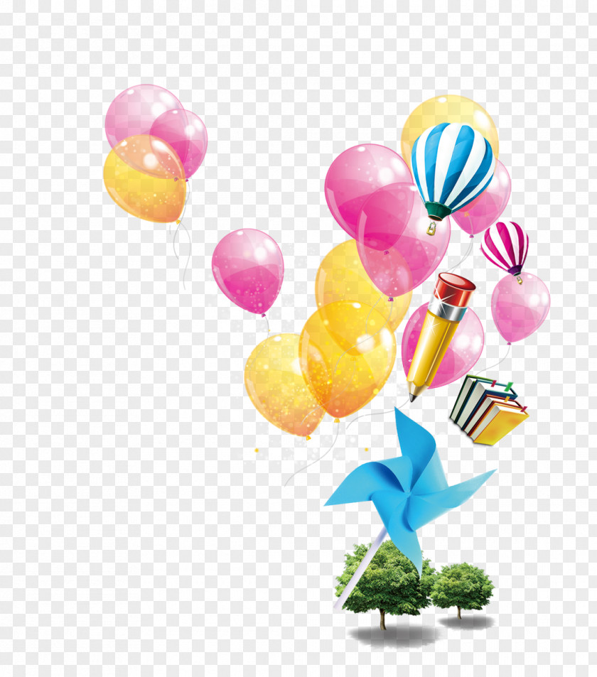 Balloons And Windmills Balloon Download Windmill PNG