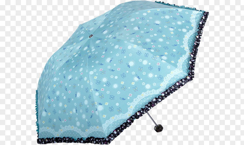 Blue Wave Lace Umbrella PNG