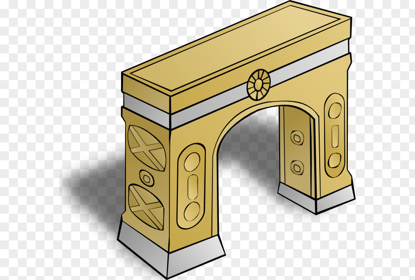 Golden Arch Gateway Clip Art PNG