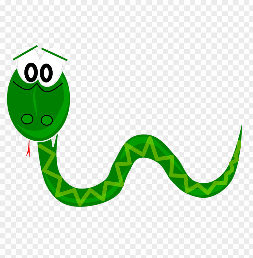 Green Snake Reptile Animation Clip Art PNG