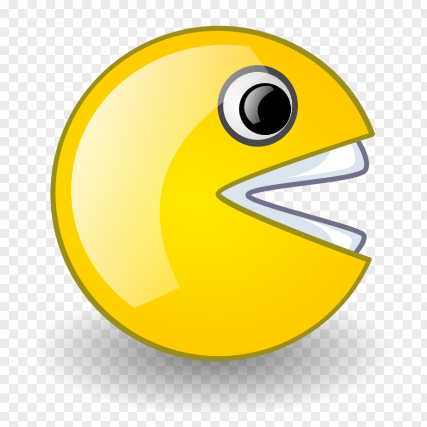 Pacman Smiley Emoticon Clip Art PNG