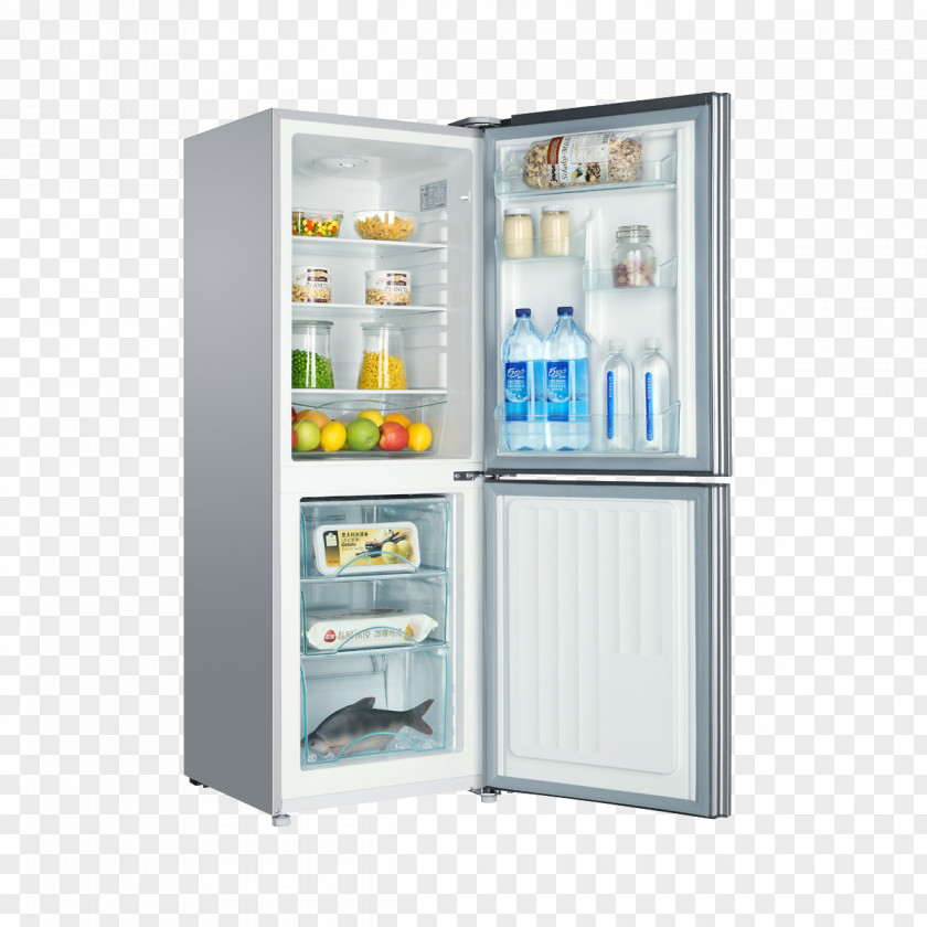 Automatic Temperature Compensation Energy-saving Refrigerators Mute Simple Appearance Refrigerator Haier Home Appliance Refrigeration Icemaker PNG