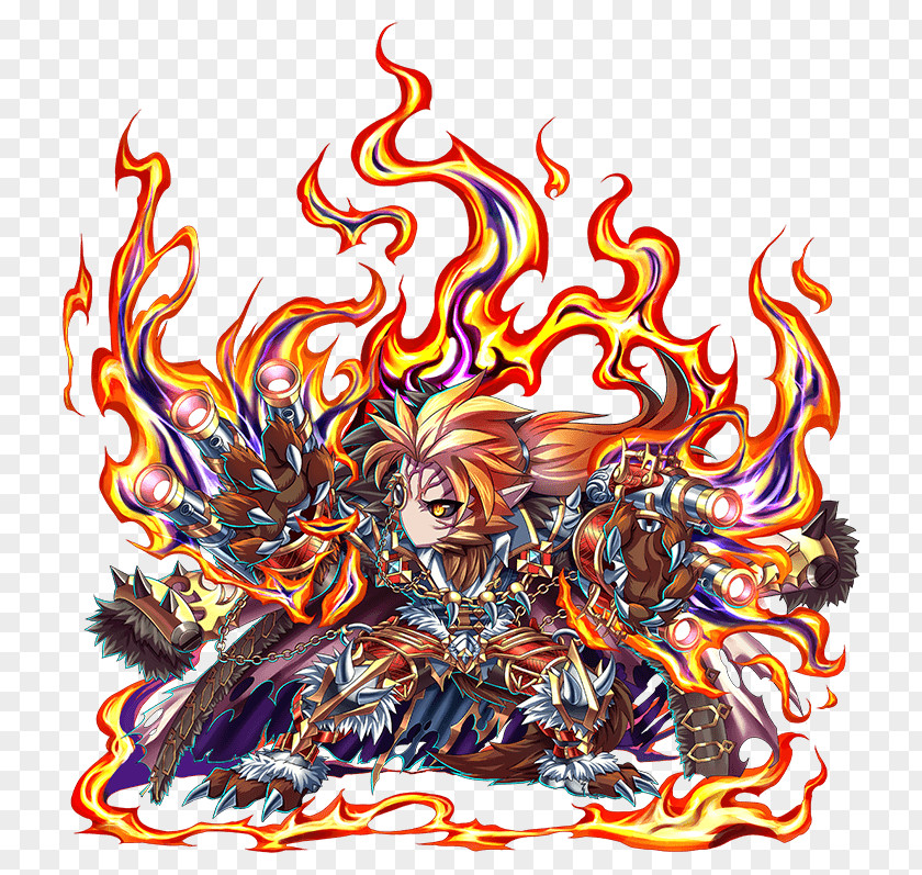 Brave Frontier Lava Beast Legendary Creature Illustration Art Character PNG