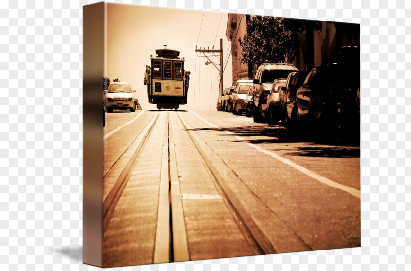 Cableway San Francisco Cable Car System Gallery Wrap Canvas Art Stock Photography PNG