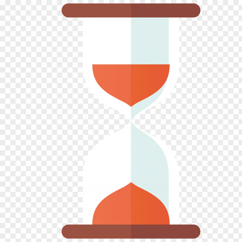Flattened Hourglass Vector Material Illustration PNG