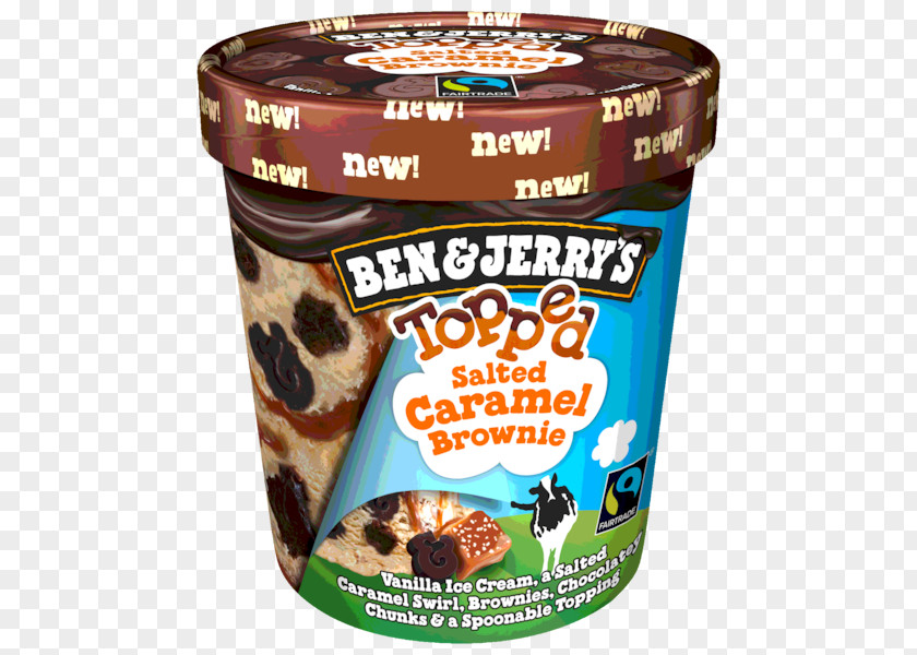 Ice Cream Chocolate Brownie Pretzel Ben & Jerry's Fudge PNG
