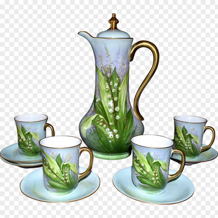 Mug Jug Teapot Porcelain Garden PNG