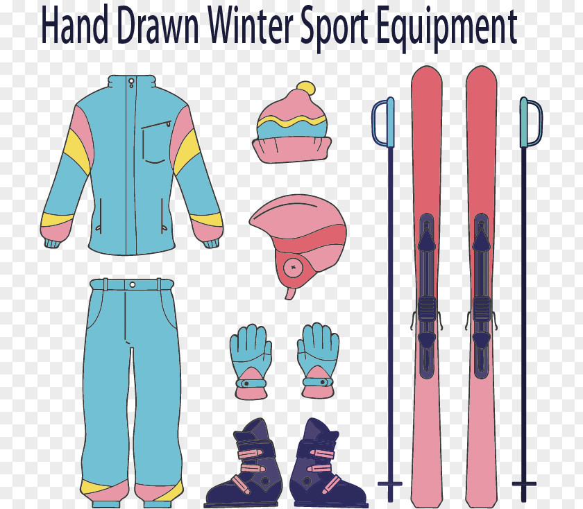 Warm Winter Cross-country Skiing Ski Boot PNG