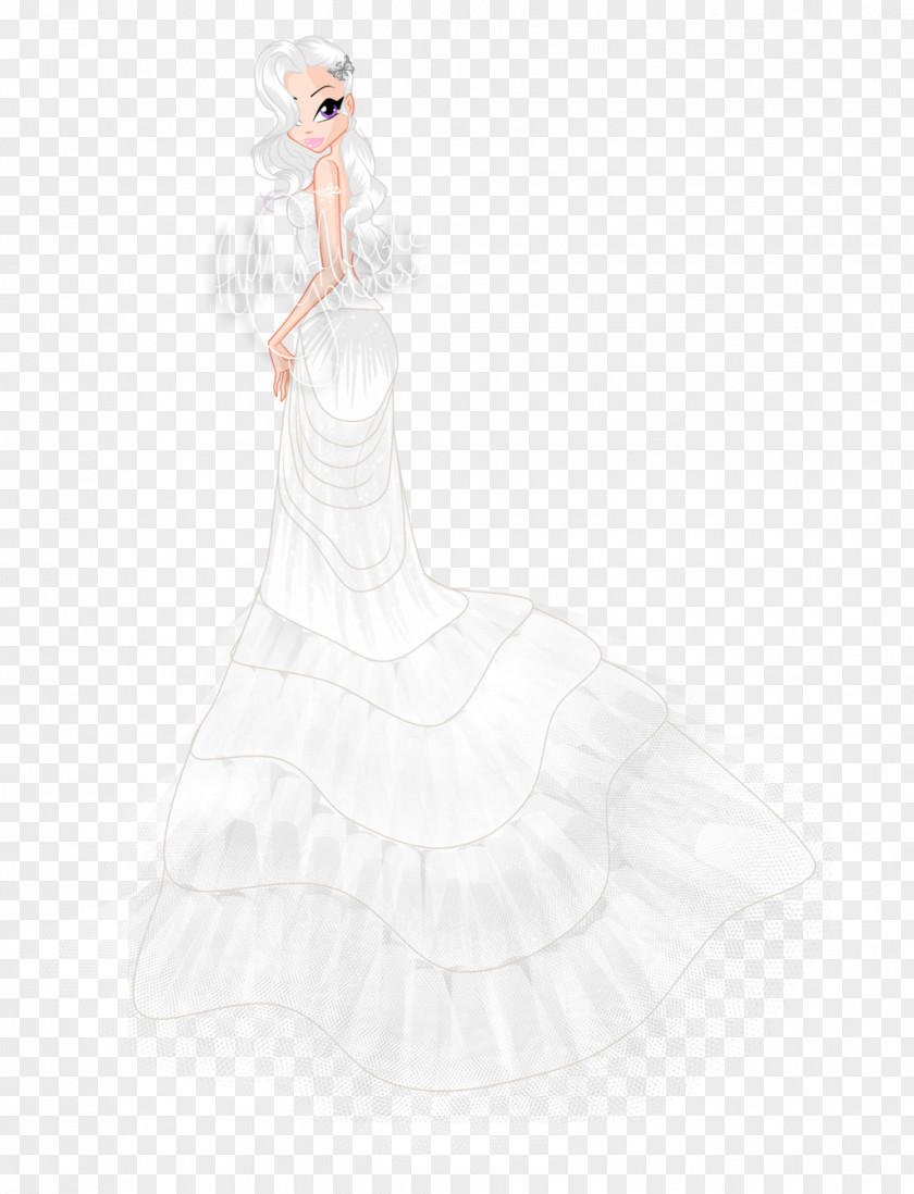 Wedding Dress Gown Bride White PNG