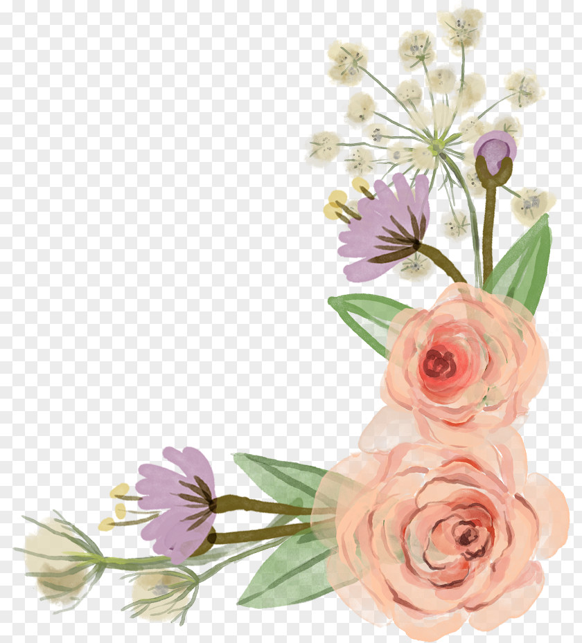 Flower Border Rose Clip Art PNG