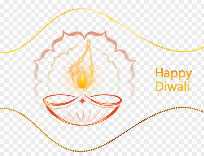 Happy Diwali Candle Decoration Clipart Image Clip Art PNG