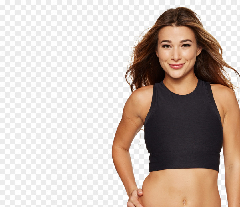 Model Samantha J New York City SoulCycle Sports Bra PNG