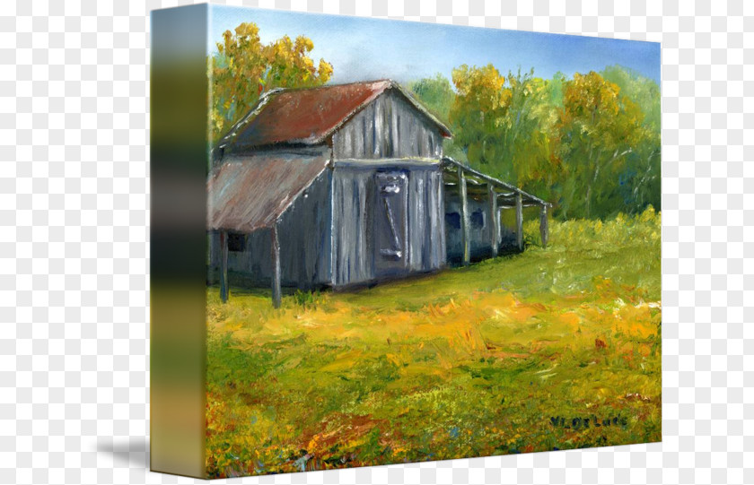 Old Barn Oil Painting Work Of Art Watercolor PNG