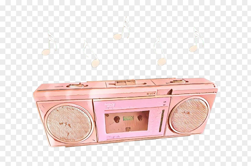 Radio Fashion Accessory Boombox Pink Portable Media Player Technology Material Property PNG