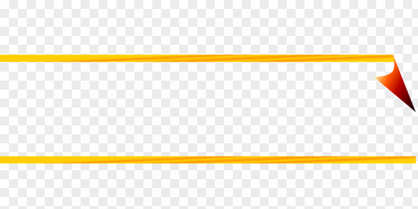 Ribbon Banner Yellow Angle Font PNG