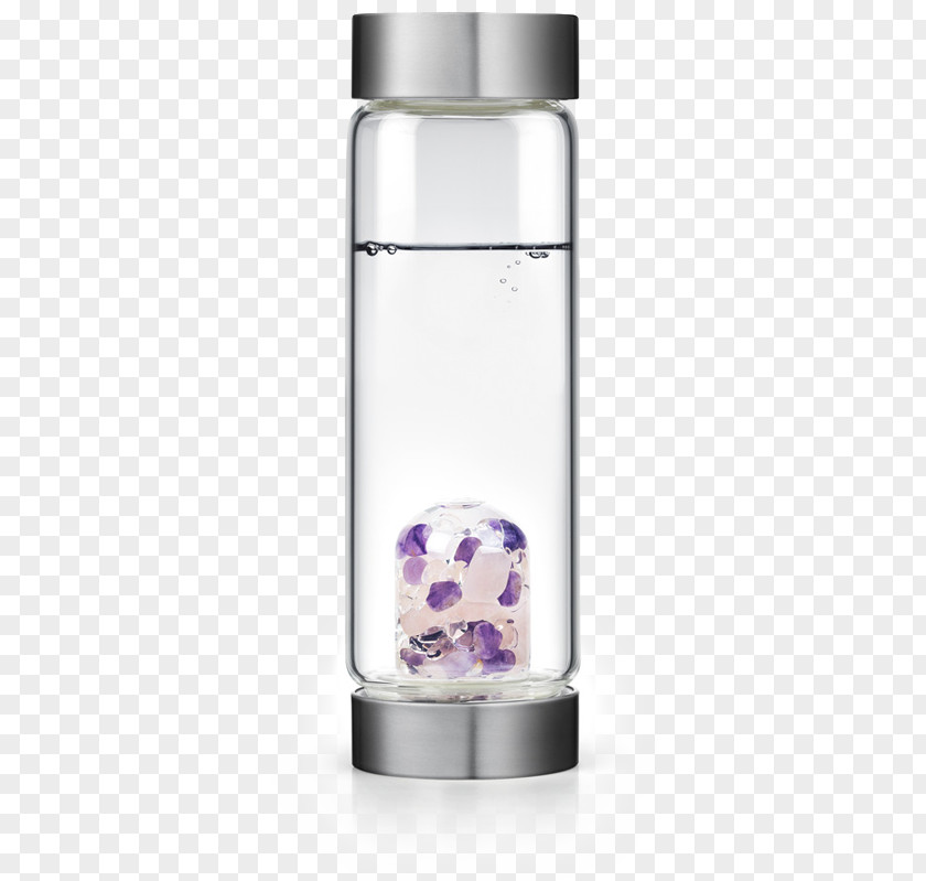 Botella De Agua Glass Bottle Crystal Quartz Water PNG