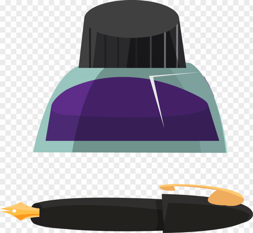 Cartoon Ink Pen Illustration PNG