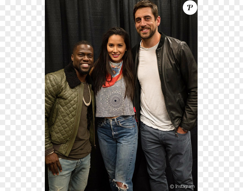 Kevin Hart What Now Aaron Rodgers Green Bay Packers Celebrity Leather Jacket PNG