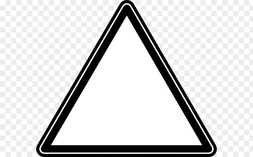 Triangles Warning Sign Clip Art PNG