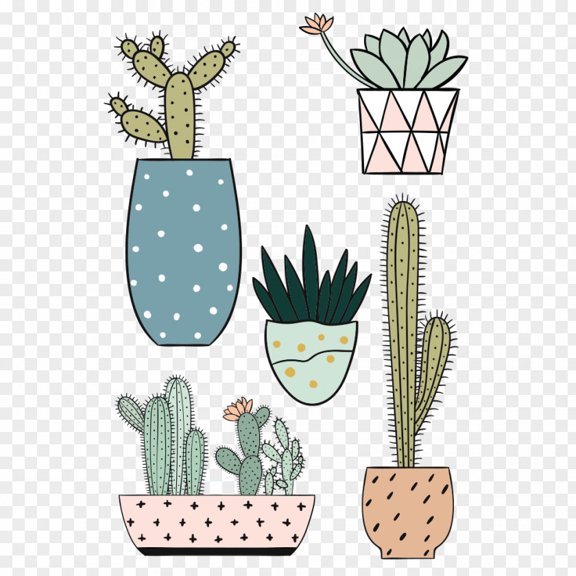 Watercolor Cactus Cactaceae Abziehtattoo Cosmetics Child PNG