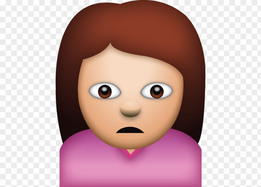 Emoji Woman Sticker Girl PNG Girl, sad emoji clipart PNG