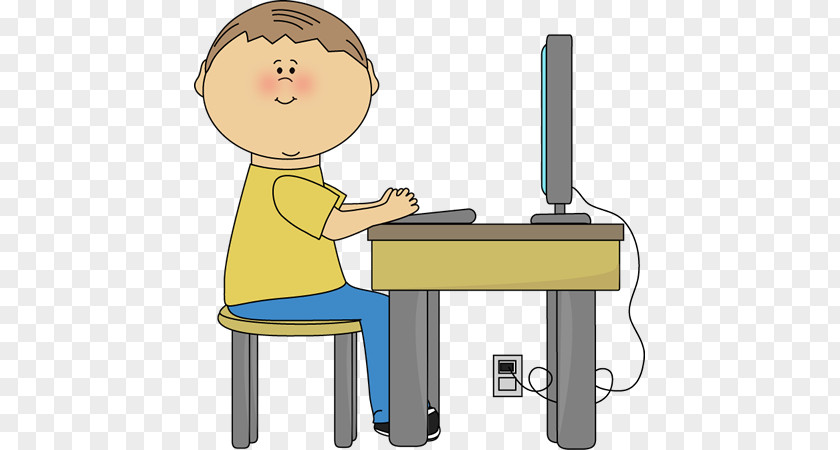 French Computer Cliparts Child Clip Art PNG