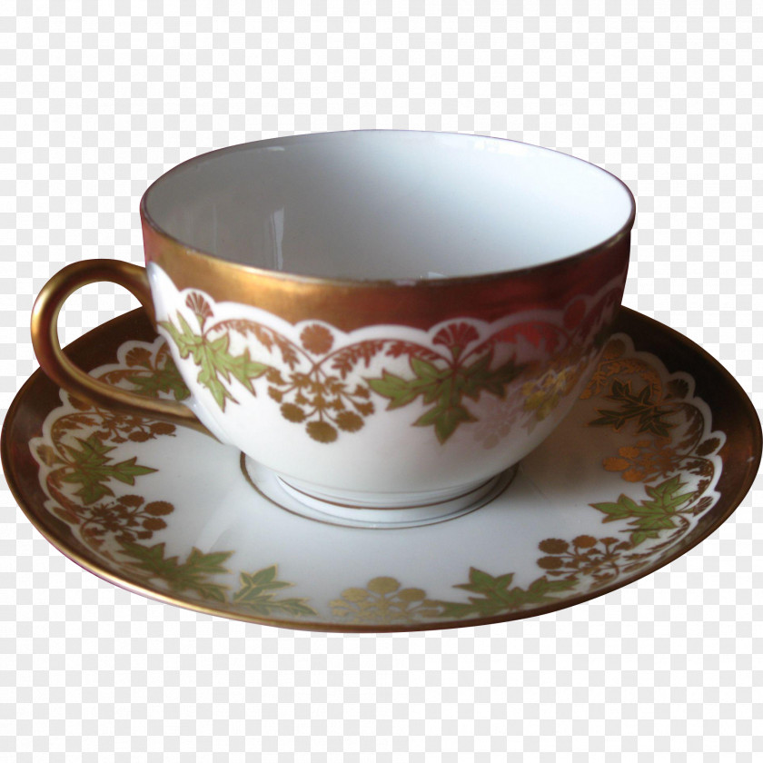 Saucer Tableware Coffee Cup Porcelain Limoges PNG