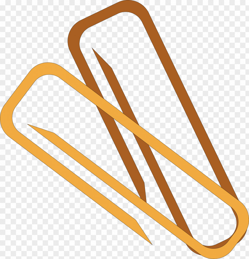 Two Metal Pin Elements Paper Clip Safety PNG