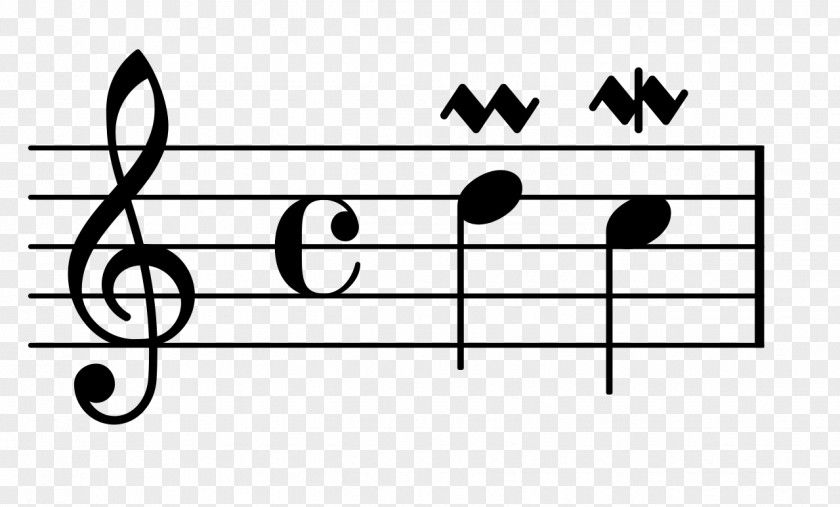 Upper Mordent Ornament Musical Notation Trill Appoggiatura PNG
