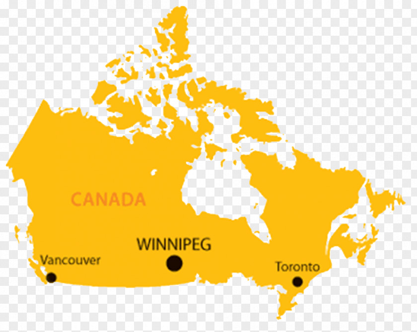Yellow English Map Of Canada Flag United States PNG