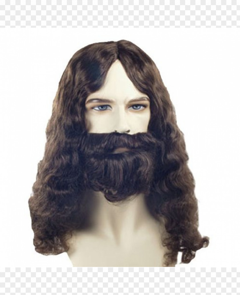 Beard And Moustache United States Wig Costume PNG