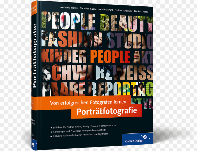 Buch Mit E-Book Portrait Photography Text Display AdvertisingBook Von Erfolgreichen Fotografen Lernen: Porträtfotografie: PNG