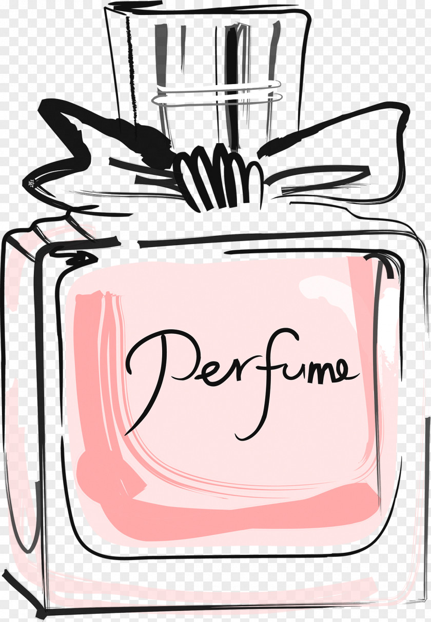 Hand-painted Perfume Bottle Rose Water PNG