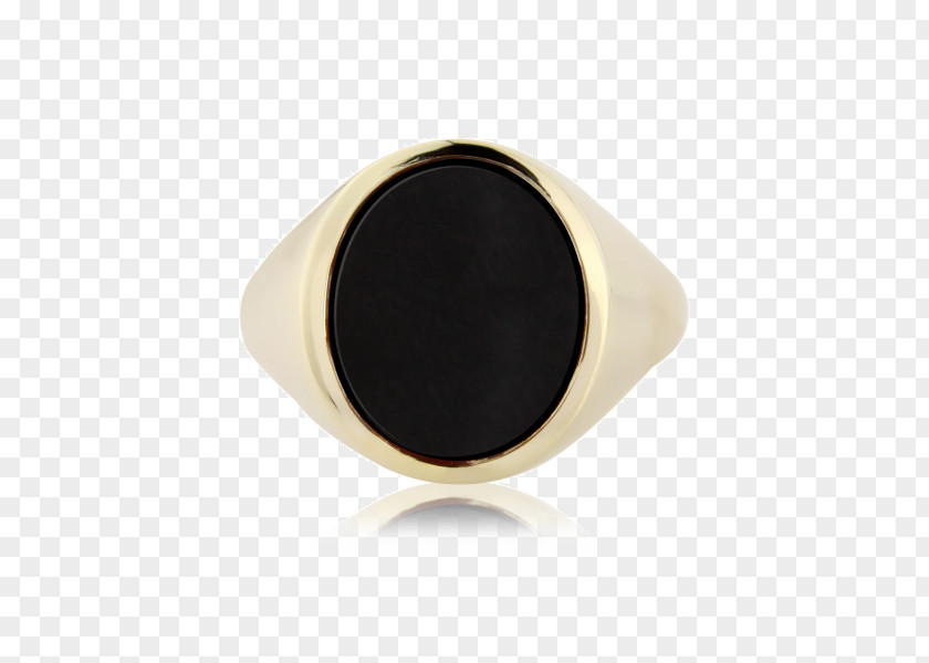 Solid Ring Onyx Silver Brown PNG