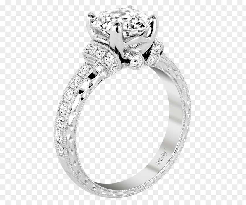 Unique Diamond Rings Engagement Ring Wedding Jewellery Princess Cut PNG