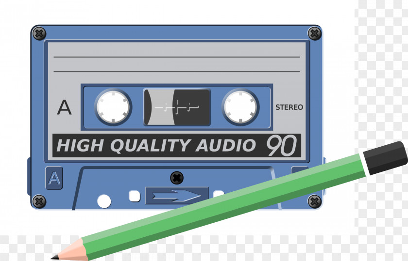 Audio Cassette Compact Deck Sound Recording And Reproduction Pen Clip Art PNG