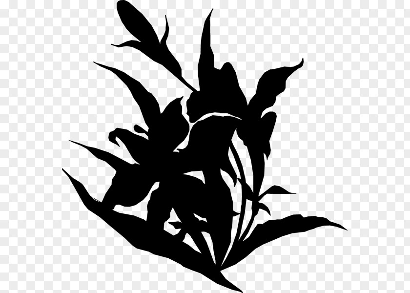 Clip Art Character Black Flower Silhouette PNG