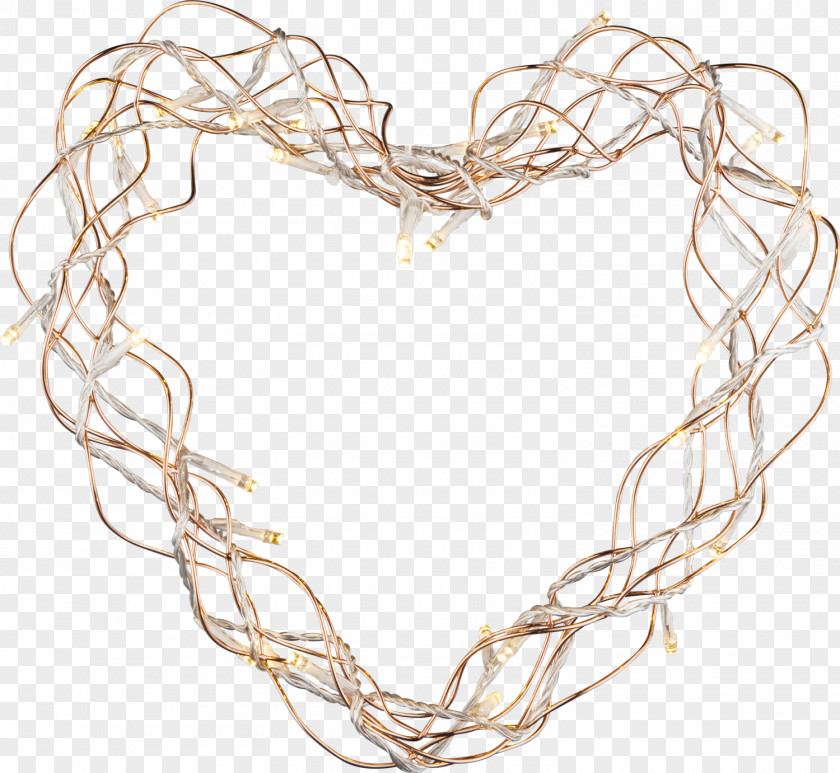 Jewellery Necklace Light Heart PNG