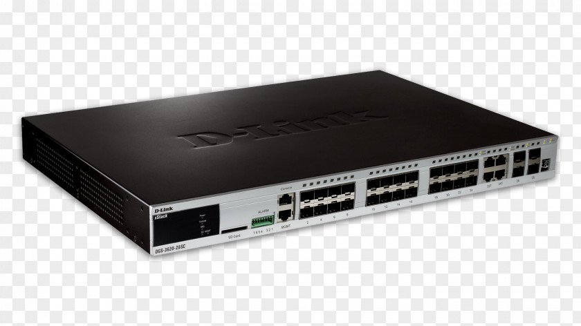 Ports Gigabit Ethernet Small Form-factor Pluggable Transceiver Stackable Switch D-Link Network PNG