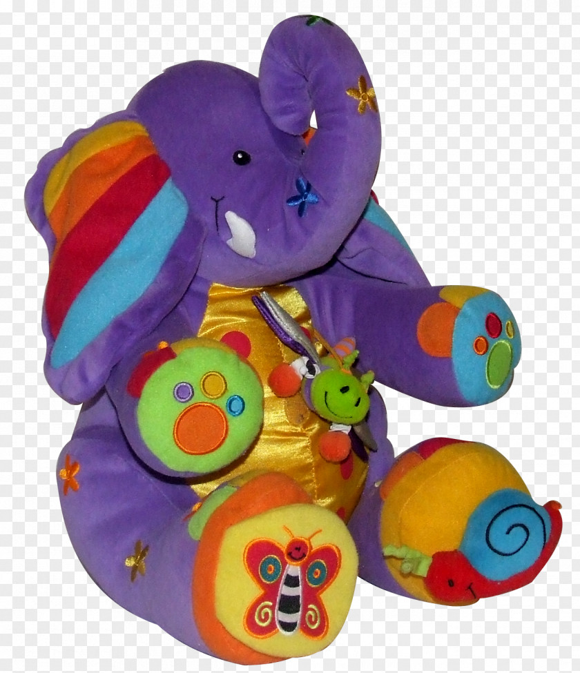 Purple Elephant Asian Stuffed Toy PNG