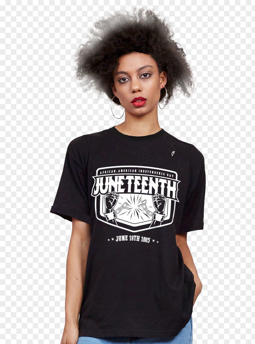 T-shirt Juneteenth Holiday African American Sleeve PNG