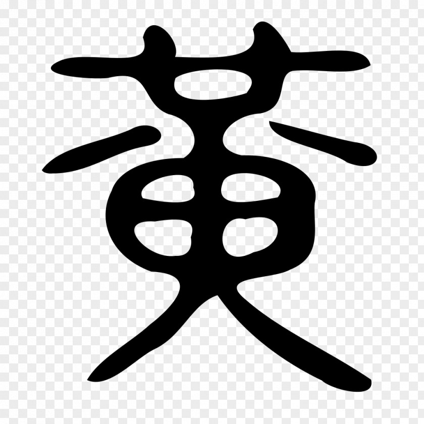 China Seal Kangxi Dictionary Chinese Characters Radical 201 Small Script PNG