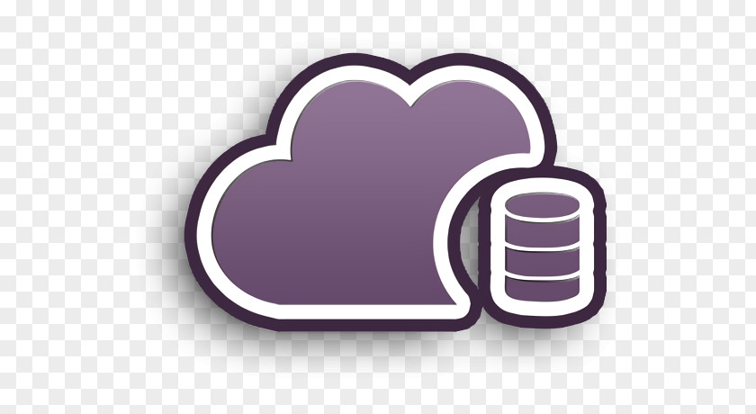 Cloud Icon With Data On Server Icons PNG